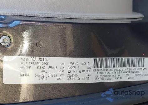 2017 Dodge Grand Caravan Se from USA, damaged, VIN 2C4RDGBG7HR619579